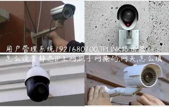 用户管理系统1921680100,TPLINK路由器怎么设置静态IP上网,IP,子网掩码,网关,怎么填